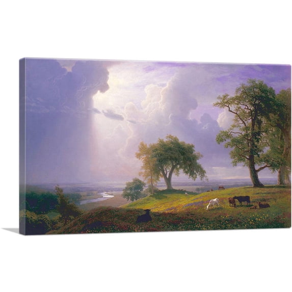 ARTCANVAS California Spring 1875 Canvas Art Print by Albert Bierstadt - Size: 12" x 8" (0.75" Deep)
