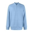 thumbnail image 5 of Men's Corduroy Quarter-Zip Sweater Pullover, Mock Neck Long Sleeve Casual Winter Thermal Lined, 5 of 9