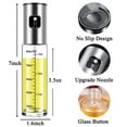 thumbnail image 3 of Clearance Oil Bottle under $5 Multi Purpose Oil Dispenser With Volume Scale Stainless For Olive Oil Vinegar Etc，silver 100 Ml, 3 of 7