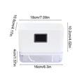 thumbnail image 3 of Self Watering Flower Pot Double Layer Magnetic Plastic Planter, White Resin, 7.1 x 5.2 x 4.2 in, Indoor Desktop Windowsill Wall Hanging, Rope Wick, 1 Pack, 3 of 6