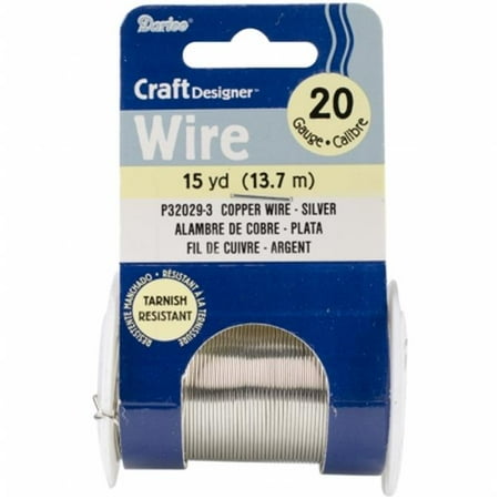 - Beading Wire 20 Gauge 15yd/Pkg-Silver Colored Copper Wire