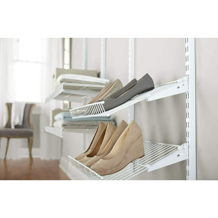 Rubbermaid Linen Closet Shelf Kit, 3-Feet, White, Wire Shelving