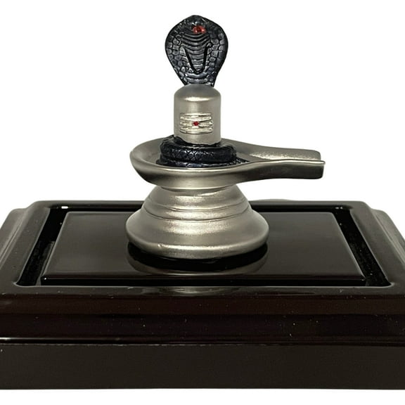 999 Pure Silver Shiva Lingam idol - 2.0-inch Tall Statue / Murti (Figurine #03)