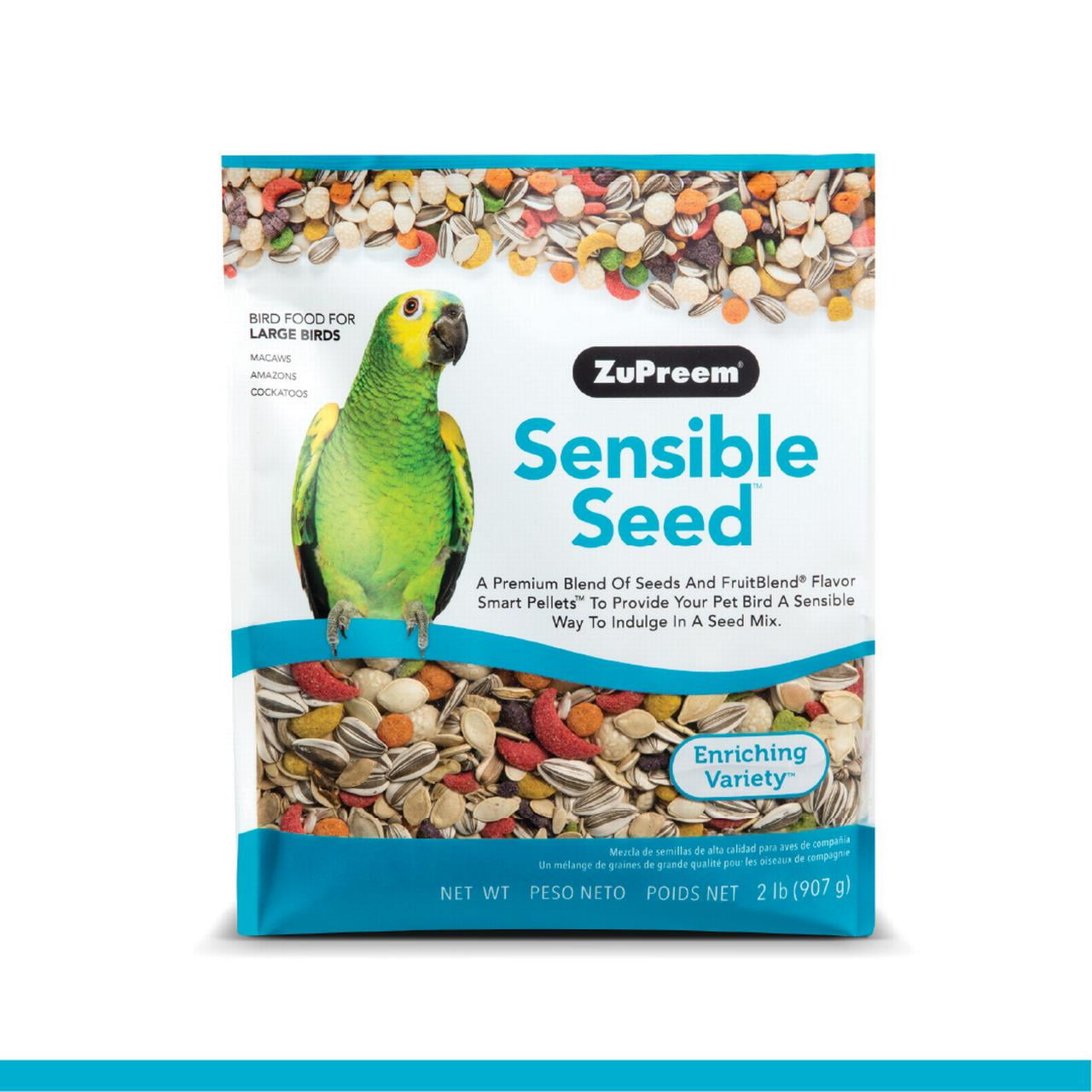 overtale flov sammenbrud ZuPreem® Sensible Seed® | Bird Food for Large Birds | 2 lb - Walmart.com