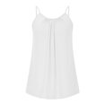 thumbnail image 4 of Jjayotai Tank Tops for Women Plus Size, Spaghetti Strap Camisole Summer Scoop Neck Loose Fit Casual Sleeveless Shirts, Camisoles Cami Dress Tunic Blouses White^ XXXL, 4 of 7
