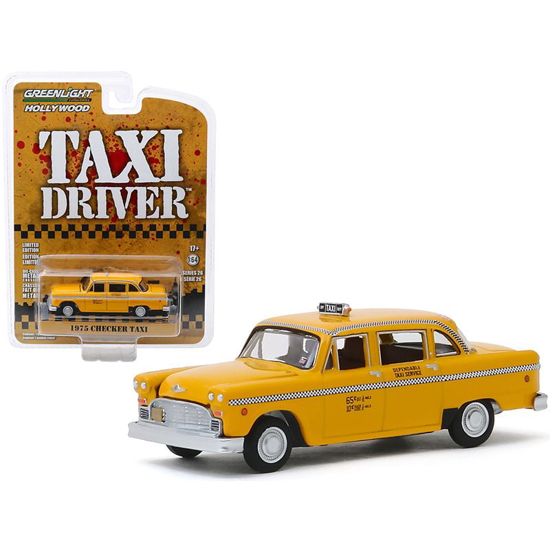 Greenlight 1975 Checker Taxi Driver Travis Bickles Taxi Cab 1:64 