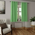 thumbnail image 2 of Ambesonne Green Grommet Curtain, 60s Retro Vintage Dots, 50" x 54", Green and White, 2 of 6