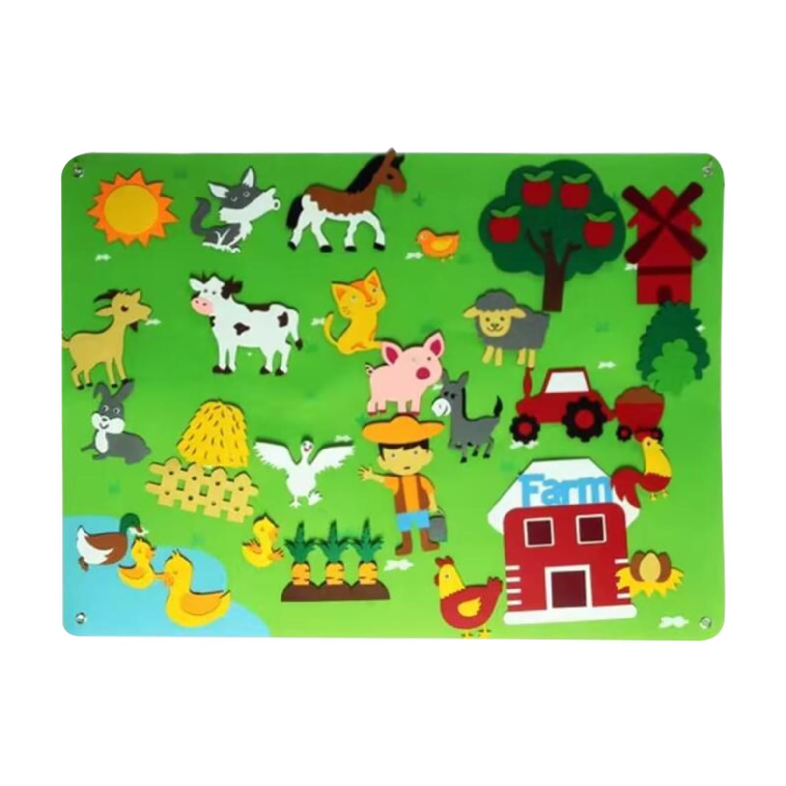 Tablero Sensorial De Fieltro De 10 Páginas Con Hebillas, Cremalleras Y Botones – Juguete Montessori De 1 A 6 Años