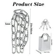 thumbnail image 2 of Stainless Steel Security Chain and Lock Kit 31 inch/6mm Thick Bike Chain Lock with 4 Keys Bike Locks Heavy Duty Anti Theft Bicycle Lock for Mountain City or Electric Bike Bicycle, Motorcycle, 2 of 7