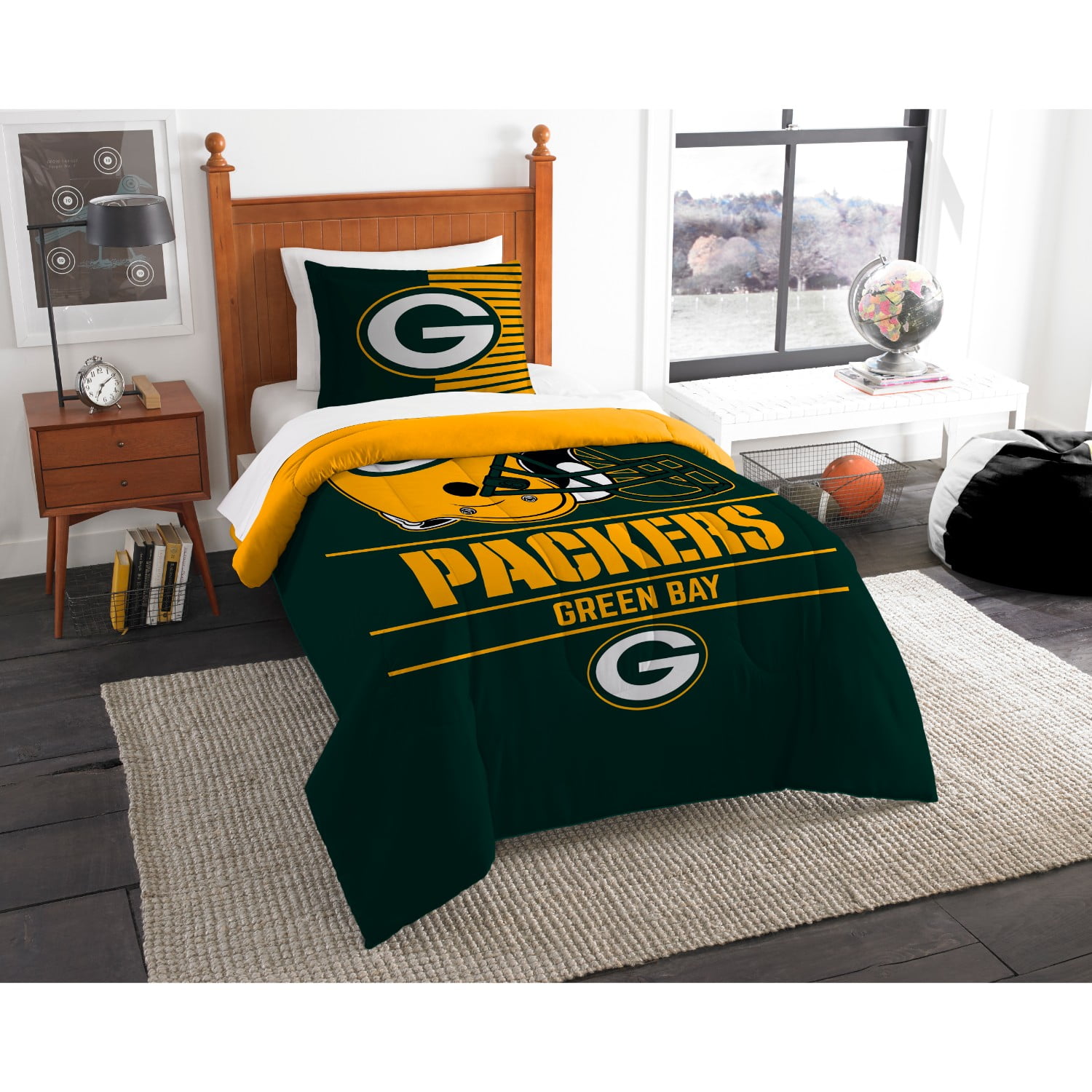 NFL Green Bay Packers "Draft" Bedding Comforter Set