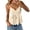 Beige #030, variant on Women's Babydoll Tops Sleeveless V Neck Peplum Crop Wrap Top Cute Summer Tie Front Camisole, 2XL