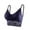Dark Blue, variant on Sngxgn Women's Comfort-Strap Wireless, Full-Coverage Bra(Dark Blue,L)