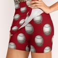 thumbnail image 5 of Baseballs On Red Background Women's skirt Mini Skirts A Line Skirt With Hide Pocket Baseball Baseball Baseball Baseball For, 5 of 7