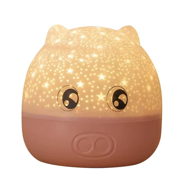 Projecteur Veilleuse Décoration Petit Haut-Parleur Romantique Rotation Lumière de Rêve pour Enfants Lampe de Chevet Sommeil Lampe de Table