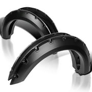 Spec-D Tuning 4PC Front + Rear Smooth Paintable Pocket Rivet Style Fender Flares Compatible with 2004-2008 Ford F150 Styleside
