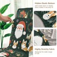 thumbnail image 5 of Yayeee 2 Pack Dining Chair Covers Stretch Parson Chairs Slipcovers Seat Protector, Whimsical Christmas, 5 of 6