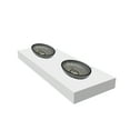 thumbnail image 2 of Lucine 21" Oval Decorative Black Vessel Glass Sinks With 60" White Base, 2 of 7