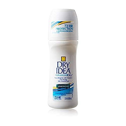 Dry Idea Déodorant Anti-Transpirant Roll-On Sans Parfum 3,25 oz (Pack de 8)