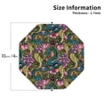 thumbnail image 2 of KLL Drink Coasters Set Octagon of 4,PU Leather Absorbent Coasters Set Decorative Coffee Cup Coasters Housewarming Gift for Home Decor-Snake And Flower, 2 of 5