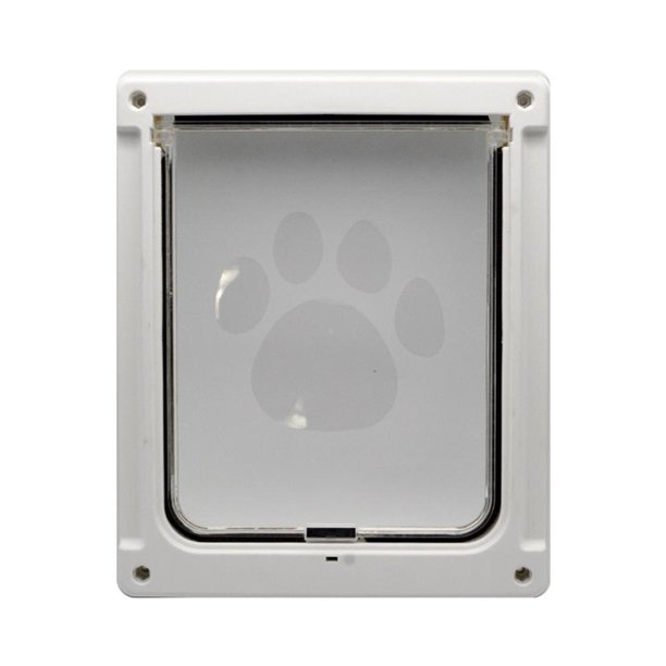 Pet Screen Doors Puppy Safety Flap Free Entry Exit Quiet Gate Pet Supplies Plastic For Large Medium Dogs Animals Flap Door46x36CM He Qiyong unisex