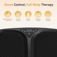 thumbnail image 3 of VANECL Vibration Plate Exercise Machine, 120-Level Full Body Workout Vibration Plate for Lymphatic Drainage & Weight Loss, with Remote & LED Touch Screen, 330 lbs Capacity, Men Women Universal, Black, 3 of 8