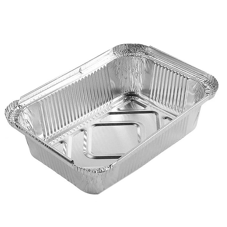 Aluminum Pan Disposable 30-pack,tin Foil Pans With Lid Recyclable,deep Pans  Tin Food Storage For Co