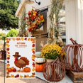 thumbnail image 5 of Hello Thanksgiving Double Side Outdoor Garden Flag Happy Thanskgiving Cartoon Washable Camping Flag Cute Garden Flag for Outdoor for Porch Outdoor Garden Yard Balcony (28x40in), 5 of 6