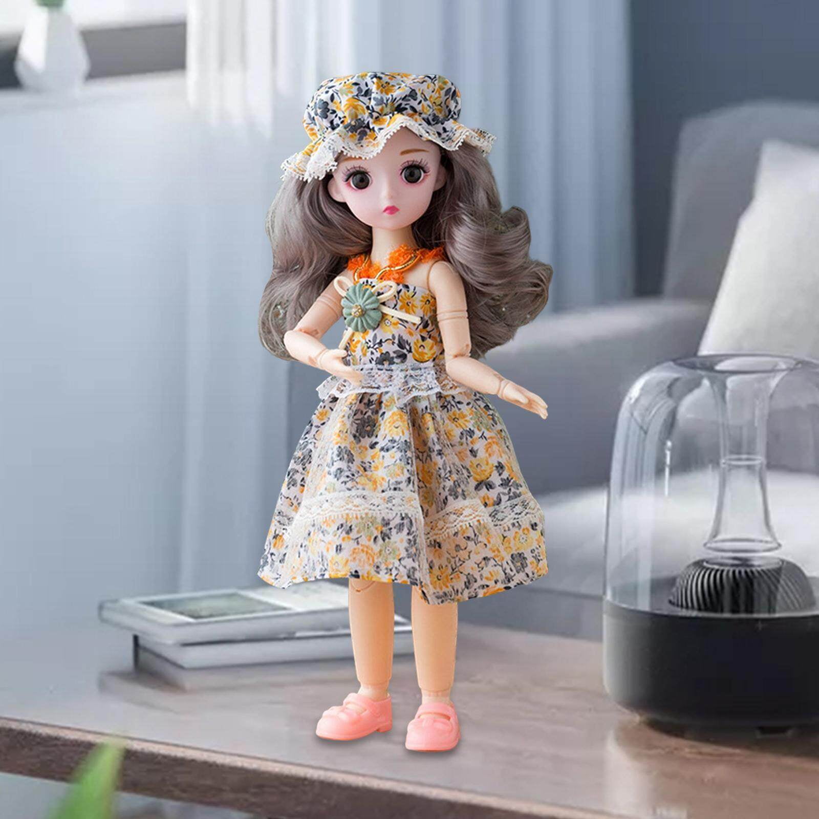 1 6 BJD Doll with Clothes Shoes Makeup doll dress up Children Yellow