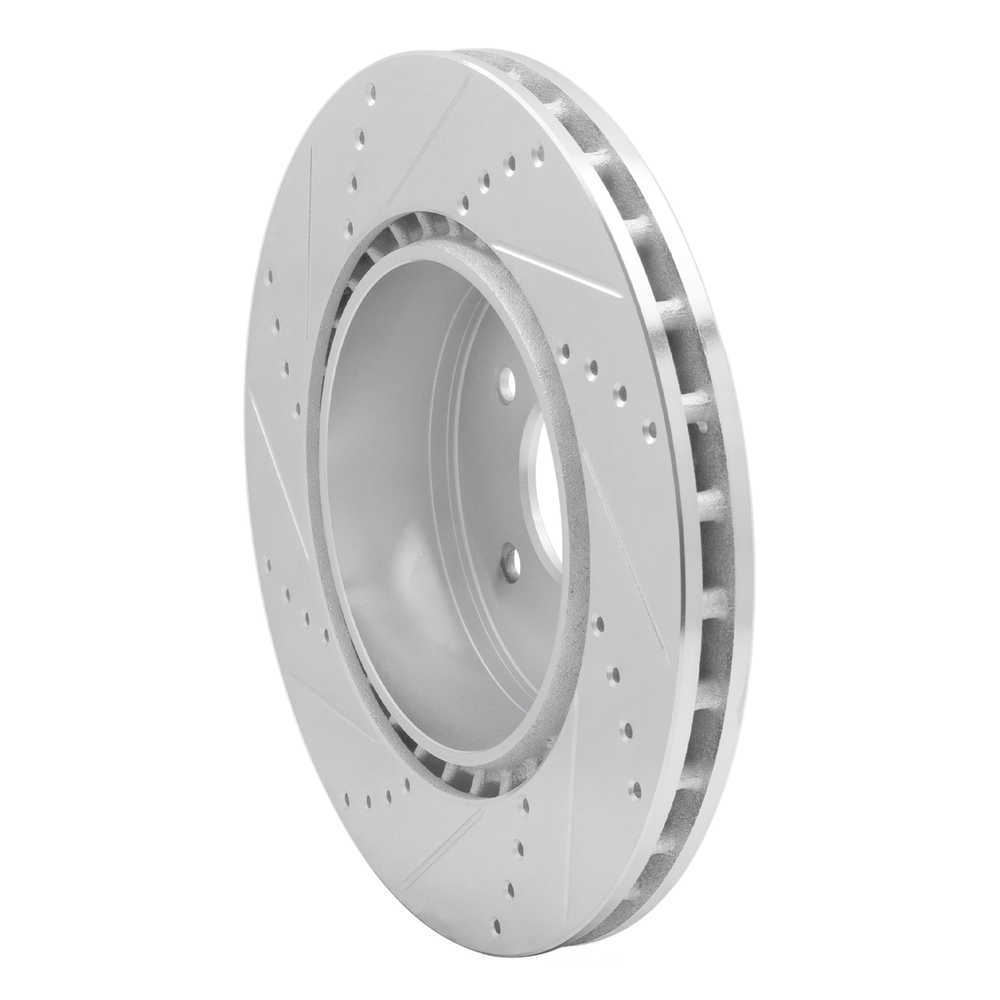 Dynamic Friction Company 631-20017R DFC Brake Rotor - Drilled And Slotted - Silver
