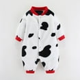 thumbnail image 2 of zbxnLI Baby Boys Girls Jumpsuits Hooded Fleece Rompers Long Sleeve One-Piece Outerwear Snowsuit Coat, 2 of 3