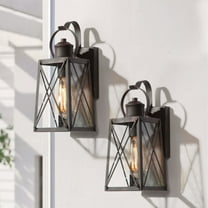 LNC Savonnerie Modern Farmhouse Bronze Outdoor Wall Light, 2pcs/pack set for Outdoor Location