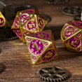 thumbnail image 2 of Cusdie 7-Die Metal DND Dice Set, Mechanical Gear Metal Polyhedral D&D Dice Set for DND Dungeons and Dragons TTRPG Role Playing Games, 2 of 5