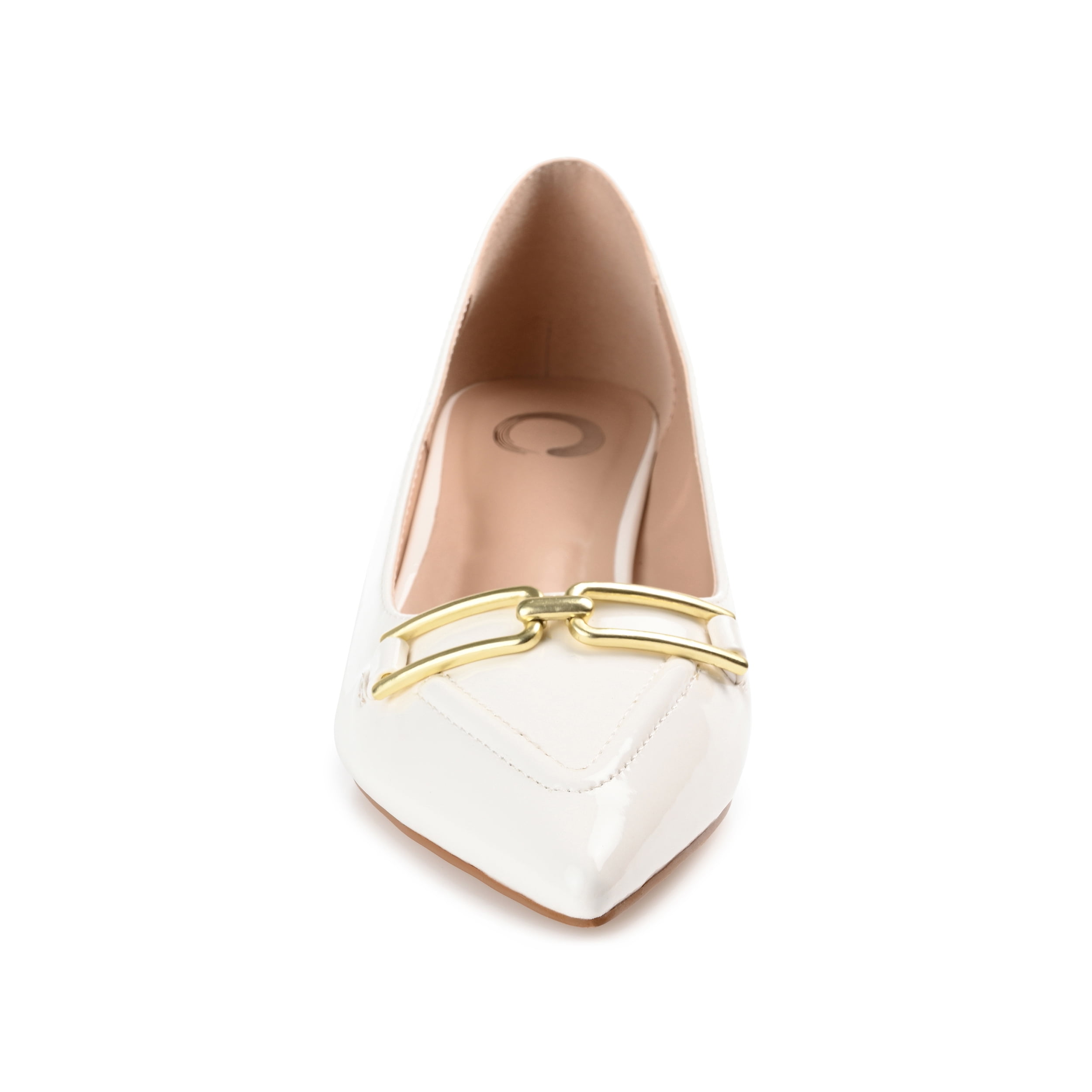 Journee Womens Rumi Kitten Heel Loafer Pointed Toe Pumps, Widths Available