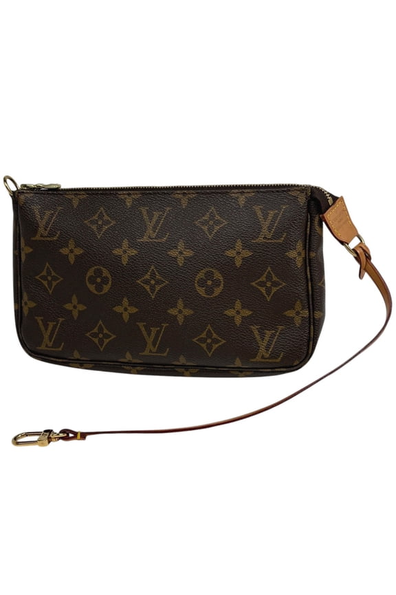 Pre-Owned Louis Vuitton Pochette Accessoires Makeup Cosmetics Accessory Pouch Monogram Brown...