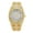 Gold, variant on Stylish Men's Rhinestone Quartz Watch - Calendar Timepiece with Date Display, Water Resistant, Perfect for Parties