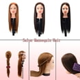thumbnail image 1 of Zhaomeidaxi Female Model Hair Wig Practice Salon Hair Training Weaving and Wearing Dummy Mannequin 3PCS, 1 of 5