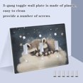 thumbnail image 4 of Dailycode Light Switch Plate Covers 2 Gang Wall Plate Plastics Outlet Covers for Kitchen Home Office Decor Raccoon on Clould, 4 of 8