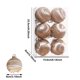 thumbnail image 2 of Hilo de seda navideño 6 piezas de adornos con lentejuelas de 8 cm con ganchos y cordones para bodas navideñas, fiestas y DIY de coronas navideñas para colgar, 2 of 7