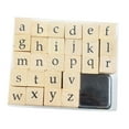thumbnail image 2 of 1 Set Wooden Rubber Stamps Symbol Stamp Decorative Alphabet Letter Stamp for DIY Lower Case, 2 of 8