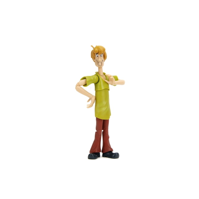 Figura de acción de Jada Scooby-Doo! Ola 1 Shaggy | Juguetes a escala 1:12 | 15 cm de alto, totalmente articulada, empaque de colección
