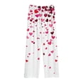 thumbnail image 5 of HXWCHs Girls Fashion Bottoms Fashionable Long Pants Soft Casual Loungewear Comfortable Sleepwear with Pockets 7-8Years White, 5 of 6