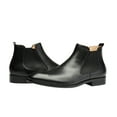 thumbnail image 2 of Santimon Men Genuine Leather Chelsea Boots Brogue Chukka Boots Casual Ankle Boots Black 9.5 US, 2 of 7