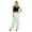 White, variant on Bimba Women Gergette Palazzo Pants Elastic Waist Casual Clothing