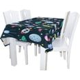 thumbnail image 2 of Coolnut Tablecloth Space Elements Modern Table Cover for Home Decoration, Spill Proof Cloth Washable for Dinner Picnic, 60"x108", 2 of 6