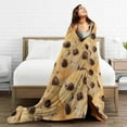 thumbnail image 5 of Chocolate Chip Cookie Blanket Gifts For Kids Adults - Lightweight Throw Blanket For Bedroom Living Room Decor Soft Fuzzy Fleece Cozy Plush Bed Couch 50"X40", 5 of 7