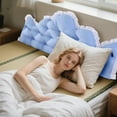 thumbnail image 1 of BKER Coussin pour Chambre Coussin Inclinable Adapté au Lit Double Coussin de Dossier pour Se Reposer sur le Lit., 1 of 5