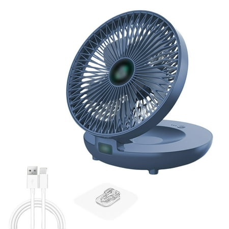 

Independence Day Train Station Mini Fan Desktop Wall Mounted Fan Outdoor USB Portable Folding for Children Open-Air Stadium Rental House Surprise