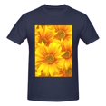thumbnail image 4 of Bingfone 3d Sunflowers Men'S Loose Fit Short-Sleeve Pocket T-Shirt, 4 of 7