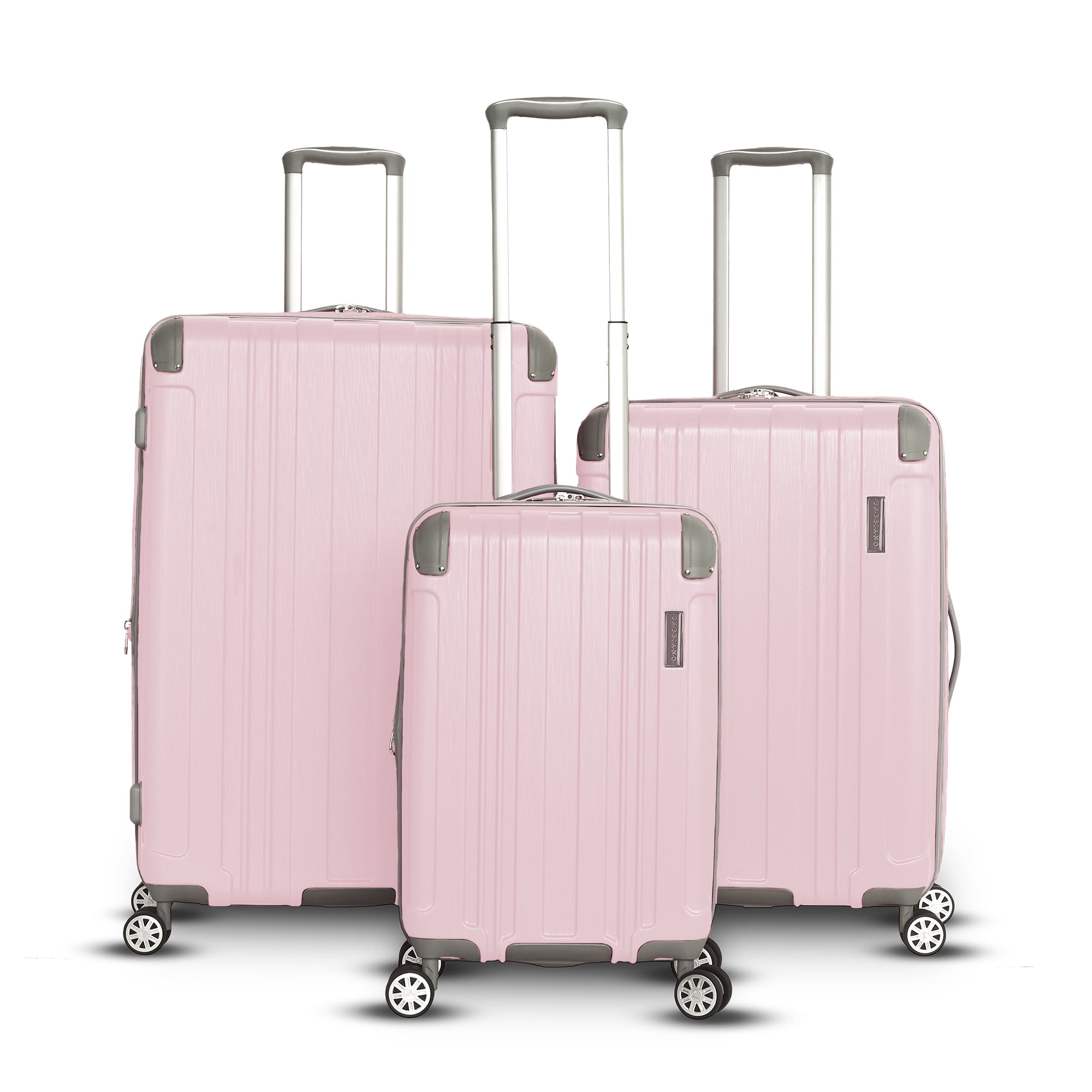 Gabbiano Bravo Collection 3 Piece Hardside Spinner Luggage Set Blue