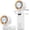 White, variant on Handheld Portable Fan with Ice Cooler,Speed (1-199) 6000mAh Rechargeable Personal Fan,[20H Cooling Time] Super Mini Yet Powerful [20000 RPM] Small Pocket Fans for Travel/Outdoor/Office,Grey Purple